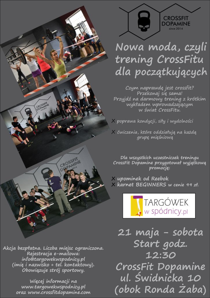 Trening crossfitu  - plakat